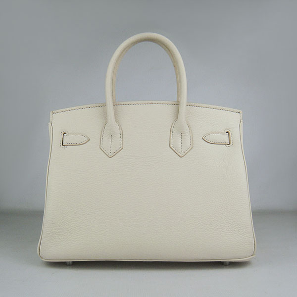 Replica Hermes Birkin 30CM Togo Leather Bag Cream 6088 On Sale - Click Image to Close